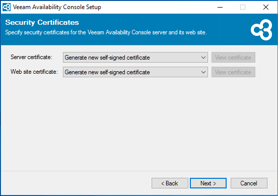 Configure SSL certificate